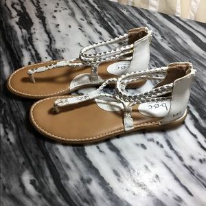 White Born Concept gladiator sandal NWOT  size 9